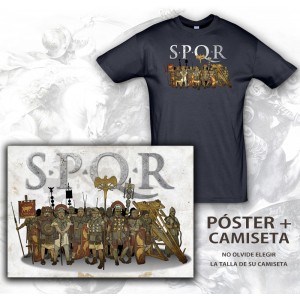 Póster + Camiseta S.P.Q.R Legion Romana