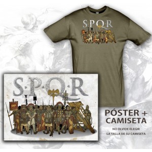 Póster + Camiseta S.P.Q.R...