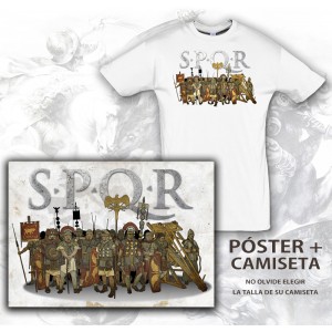 Póster + Camiseta S.P.Q.R Legion Romana